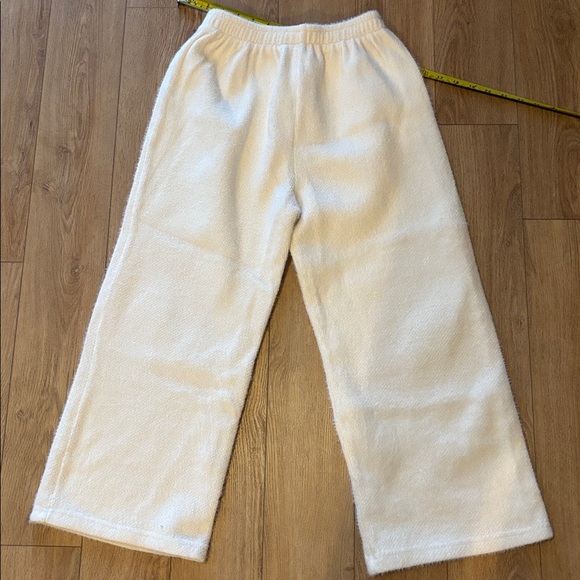 Cozy White Lounge Pants-S - Picture 15 of 16